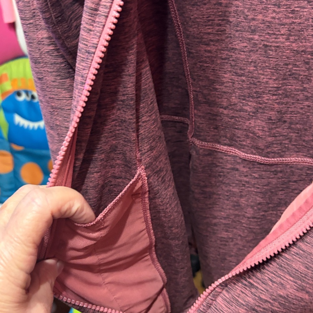Yogalicious Lux Heathered Plum Full Zip Athletic Jacket Size M - Picture 4 of 8